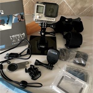 GoPro Hero 4 Silver and Accessories